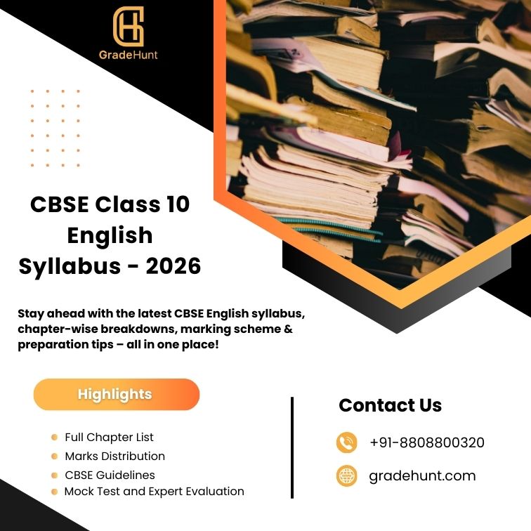 CBSE Class 10 English Syllabus - 2026