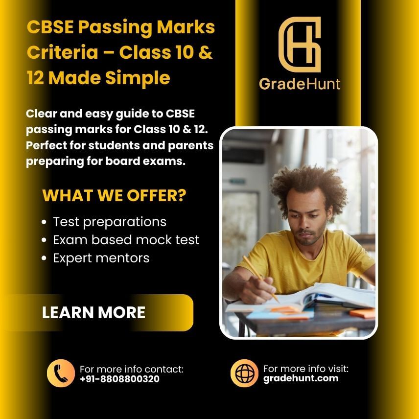 CBSE Passing Marks Criteria for Class 10 & 12 – Simple Guide for Students and Parents