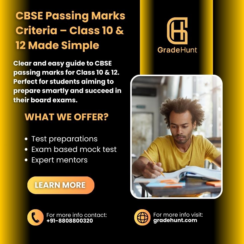 CBSE Passing Marks Criteria for Class 10 & 12 – Simple Guide for Students and Parents