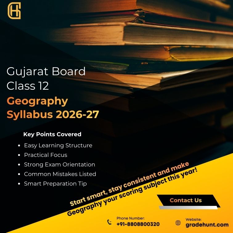 Gujarat Board Class 12 Geography Syllabus 2026-27