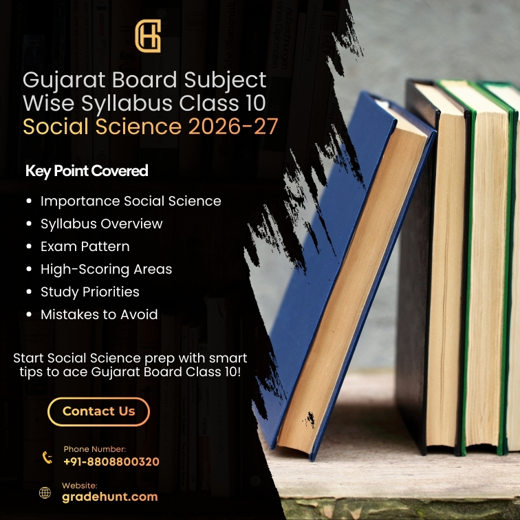Gujarat Board Subject Wise Syllabus Class 10 Social Science 2026-27