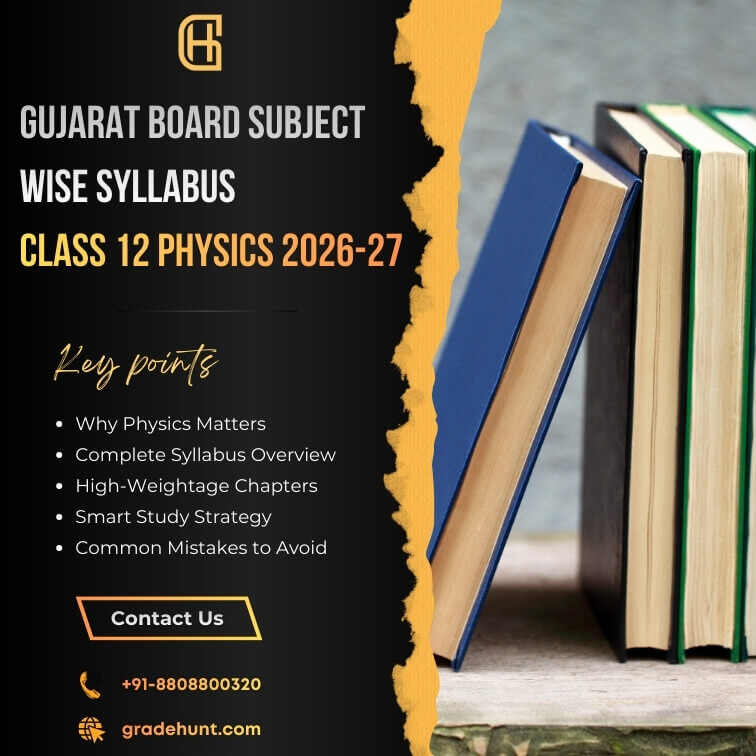 Gujarat Board Subject Wise Syllabus Class 12 Physics 2026-27