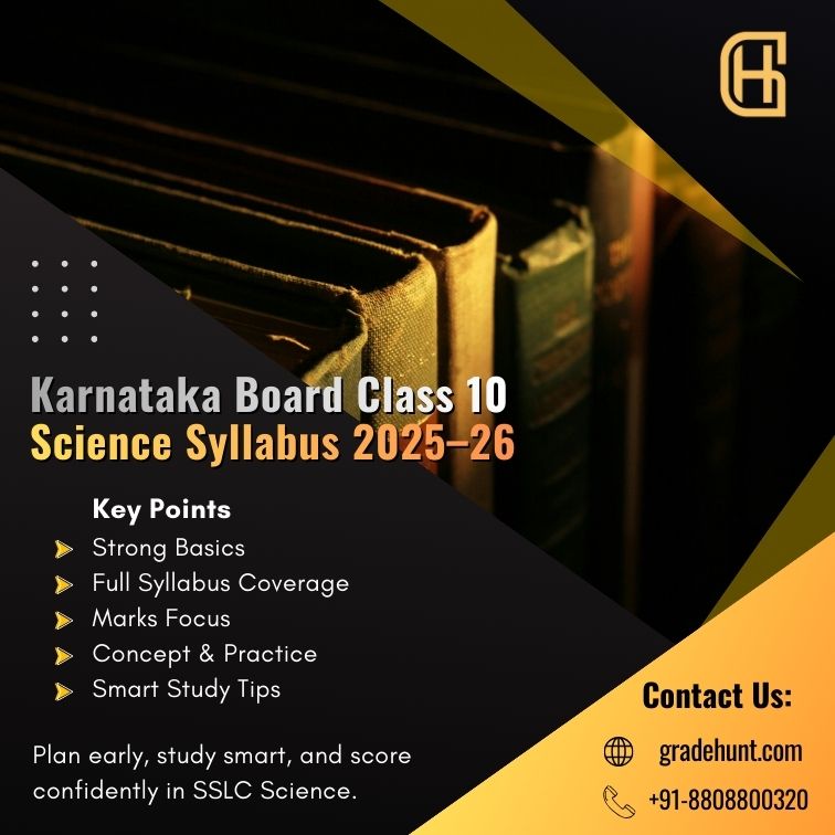 Karnataka Board Class 10 Science Syllabus 2025–26: Complete & Detailed Guide for SSLC Students