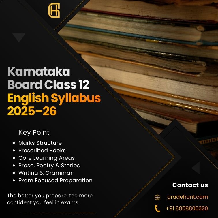 Karnataka Board Class 12 English Syllabus 2025–26: Complete Guide for II PUC Students