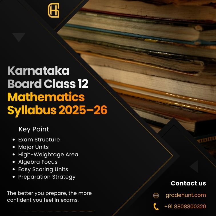 Karnataka Board Class 12 Mathematics Syllabus 2025–26: Complete Guide for II PUC Students