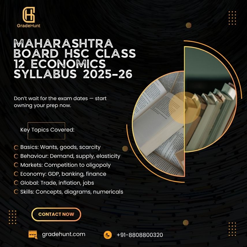 Maharashtra Board HSC Class 12 Economics Syllabus 2025–26