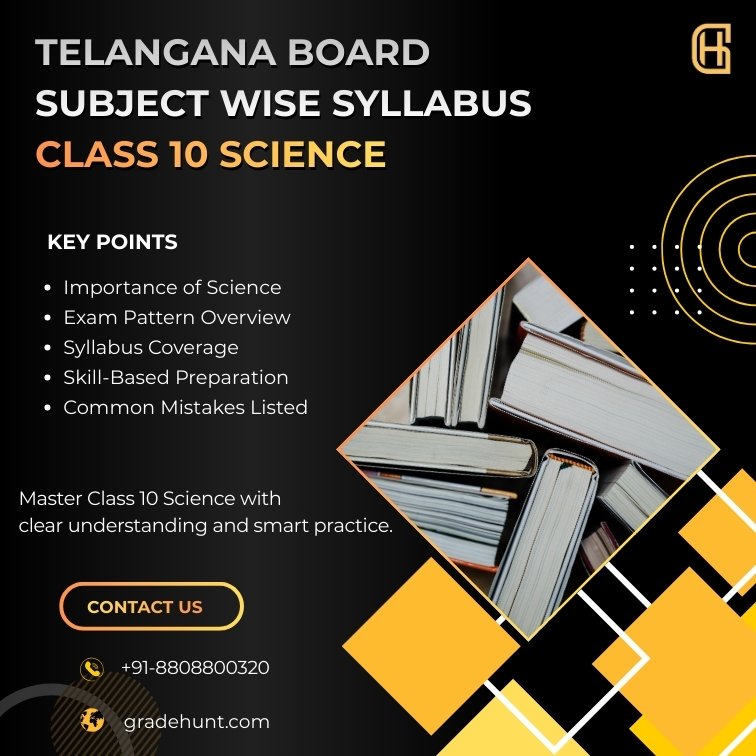 Telangana Board Subject-wise Syllabus – Class 10 Science: Your Complete Roadmap to Excellence in 2026