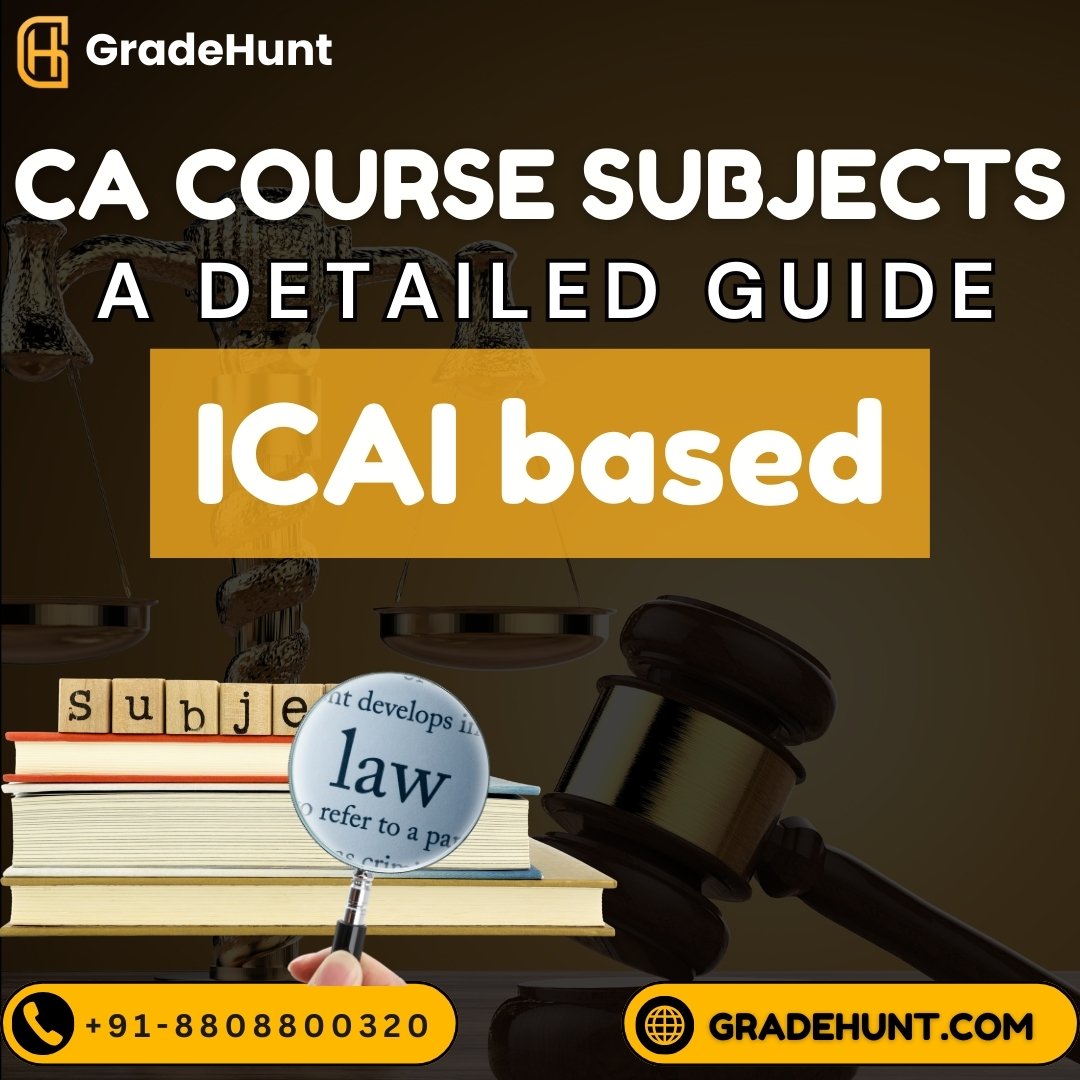 CA Course Subjects: A Detailed Guide
